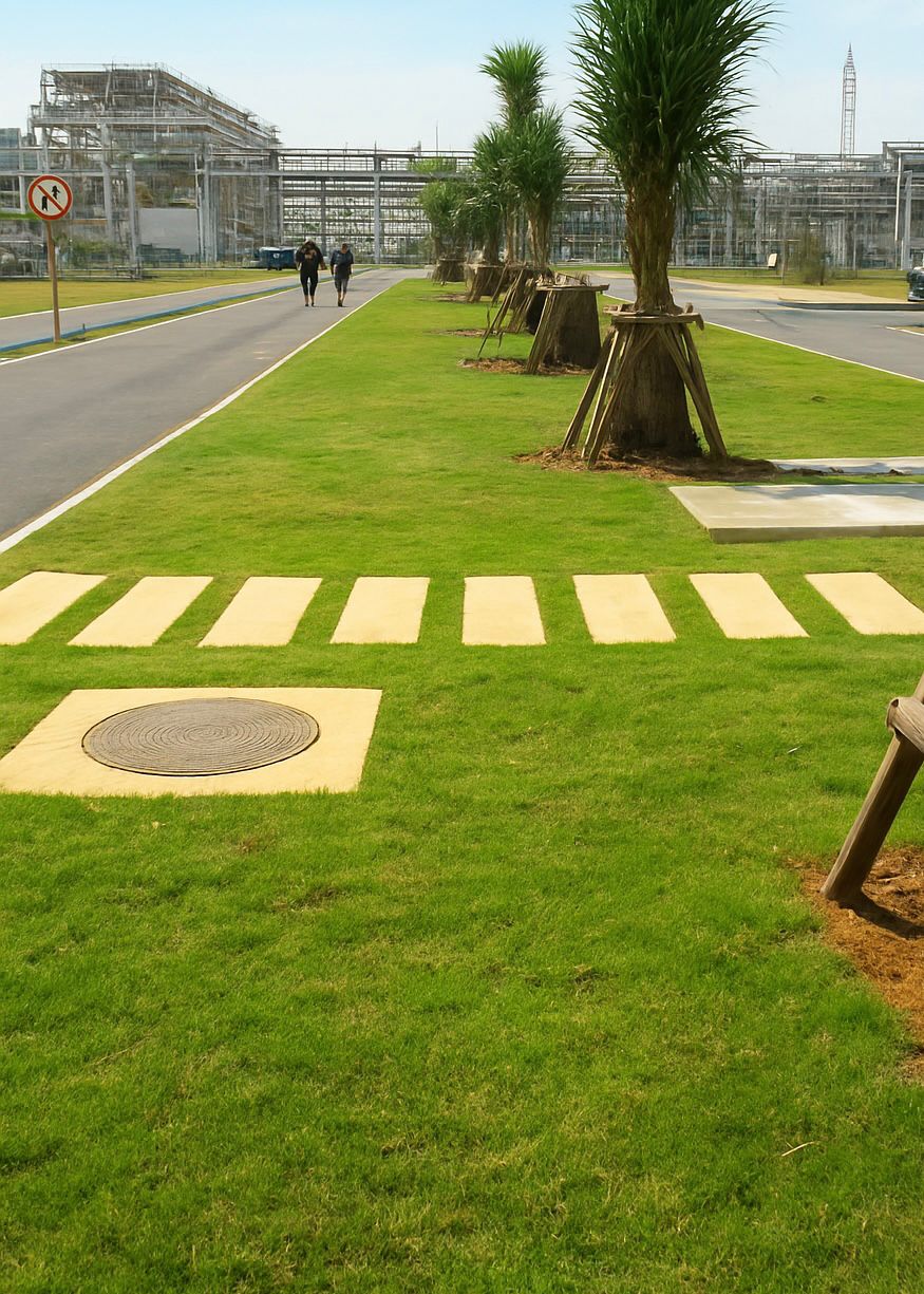 Projek Penanaman Rumput Bermuda di Terminal Gas Terengganu